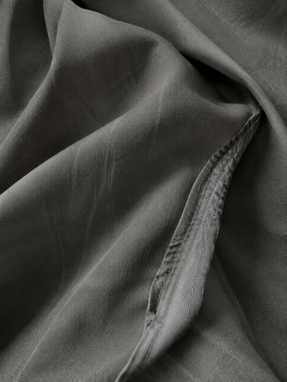 Close detail of raw fabric seam